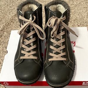 Rieker Dark Green Winter Boots